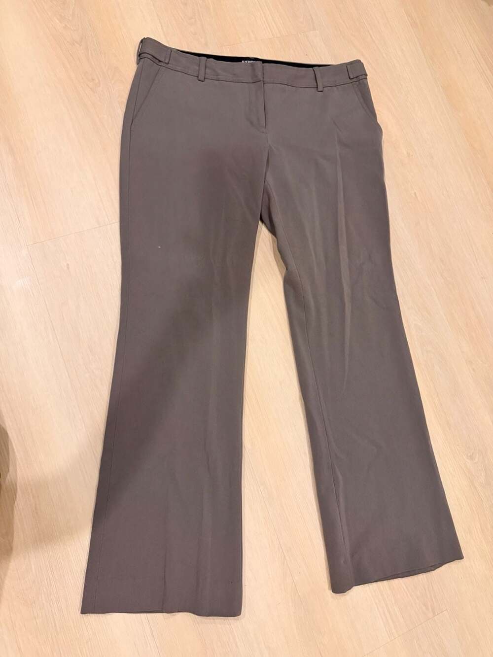 Express Columnist Pants Size 12R Grey Dress Trousers